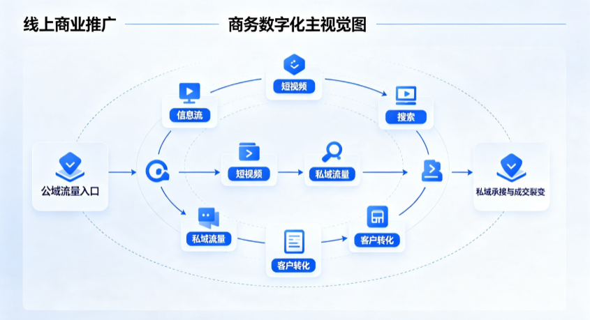 青岛线上商业推广怎么做？全域流量闭环搭建与低成本转化实战指南